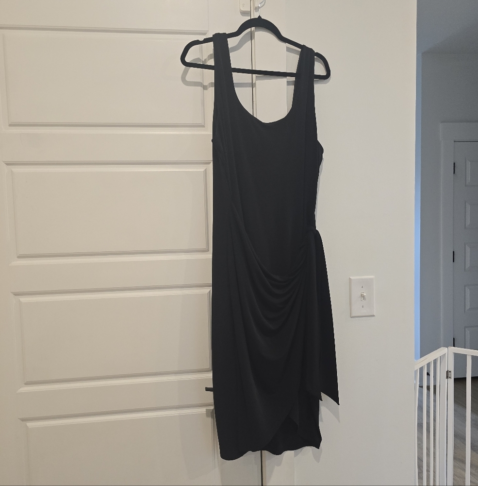 Express Black Asymmetrical Dress
